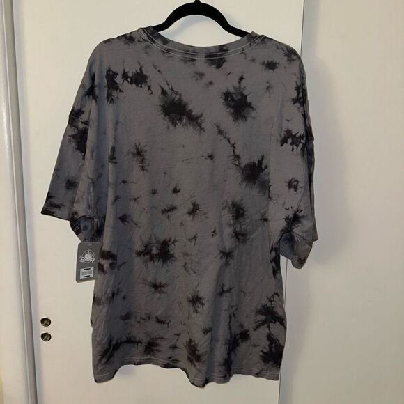 Disney Parks Gray Black Tie Dye Maleficent Tee Size Mens Large NWT - Picture 5 of 10